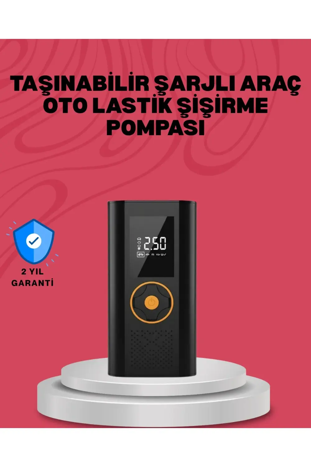 BFS Çok Amaçlı Dijital Lastik Pompası Araç Bisiklet Top Uyumlu