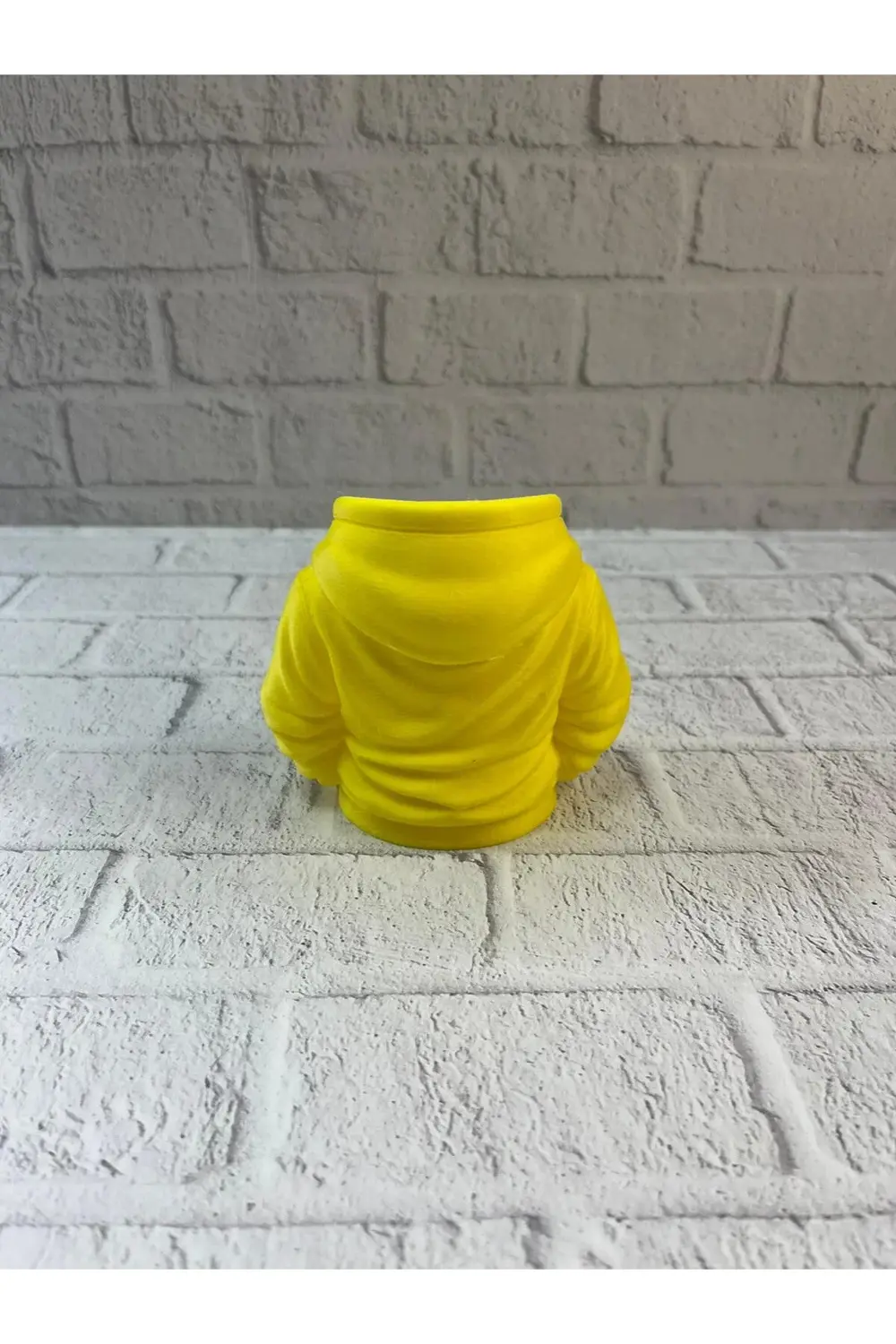 BFS Dekoratif Sarı Hoodie Kalemlik 10x10 cm