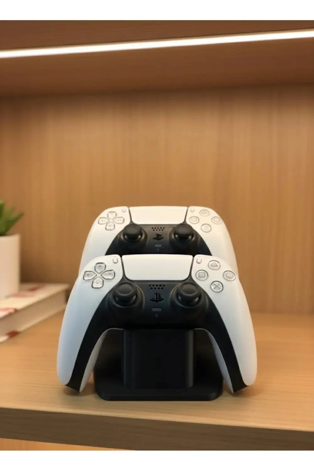 BFS Dekoratif Siyah İkili Gamepad Standı 7x18 cm