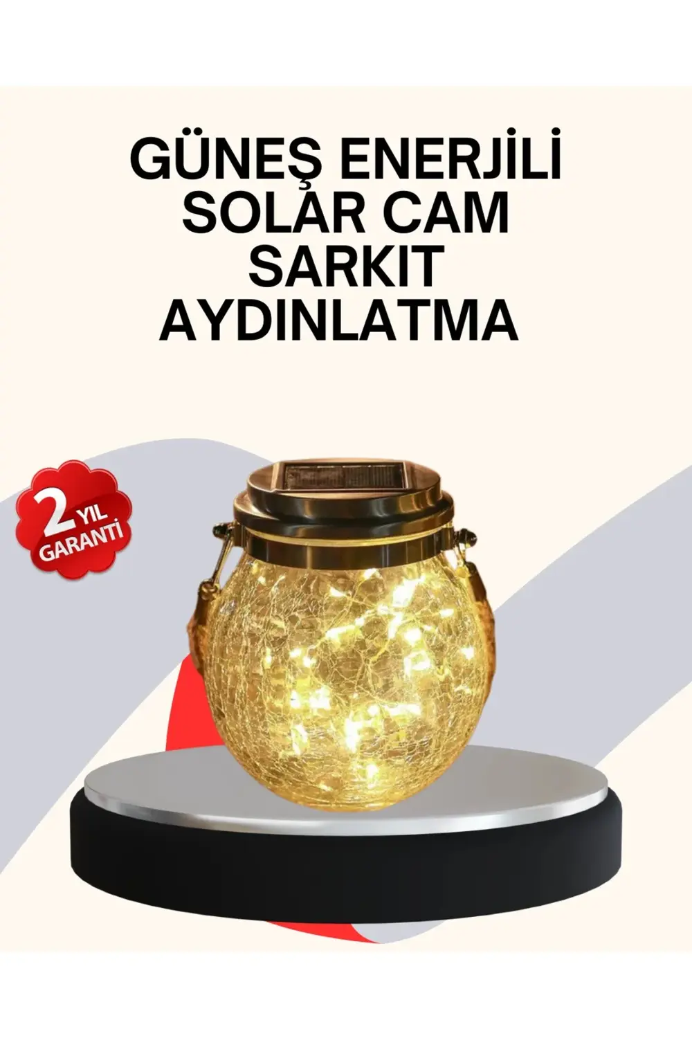 BFS Dekoratif Solar Cam Şişe LED Lamba Gün Işığı Renk