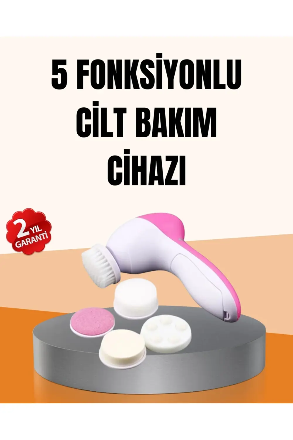 BFS Derin Temizleme ve Masaj İçin 5 Başlıklı Yüz Cilt Bakım Aleti