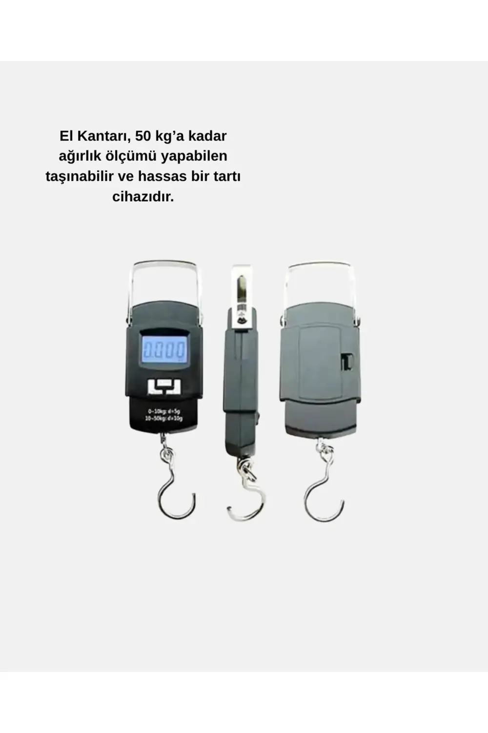BFS Dijital El Kantarı – 50 Kg Taşıma Kapasiteli, Taşınabilir Has
