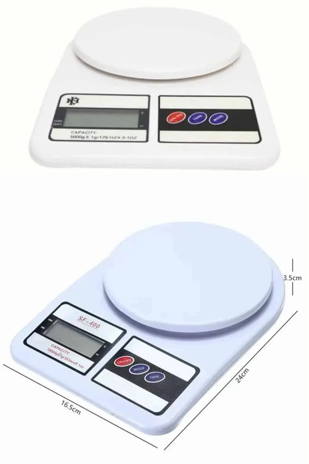 BFS Dijital Hassas 10 Kg Mutfak terazisi tartısı LCD Ekran Mutfak