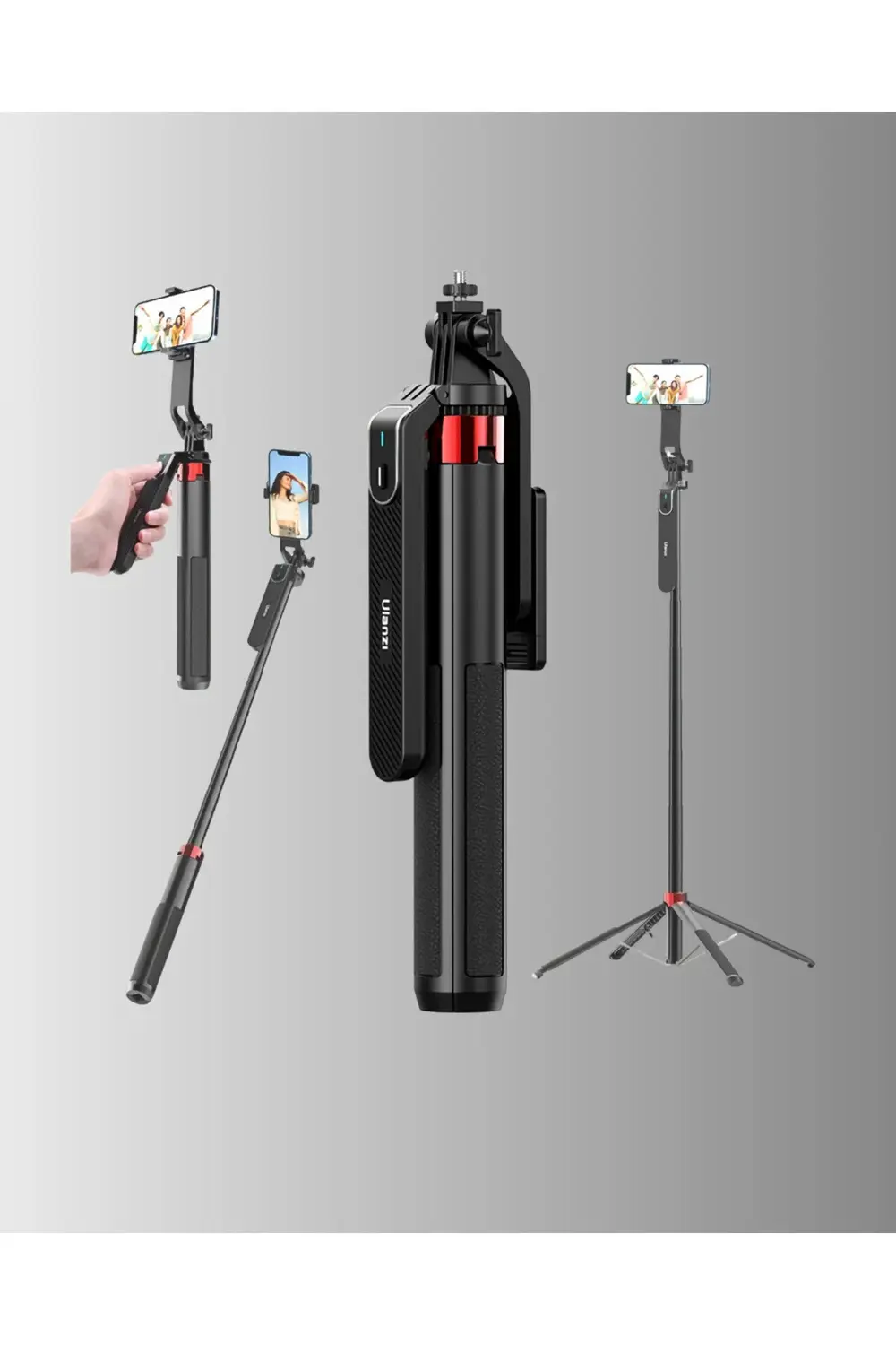 BFS Dikey ve Yatay Çekim Destekli Selfie Stick Tripod