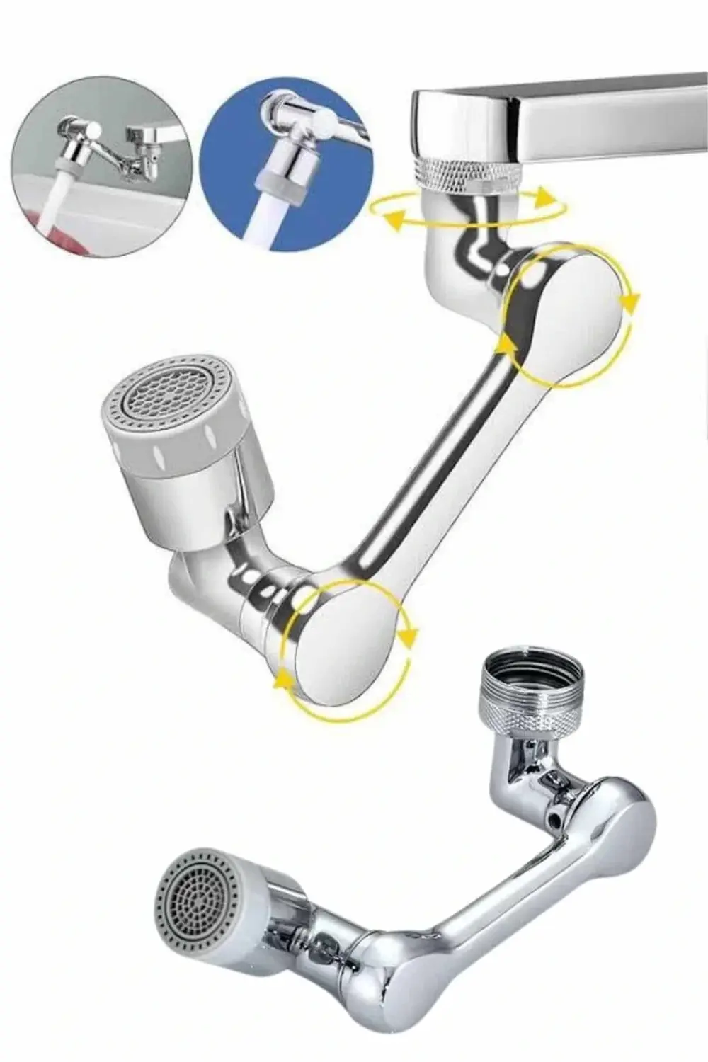 BFS Dönen Musluk Başlığı 1080 Derece Ayarlanabilir Filtreli Sprey