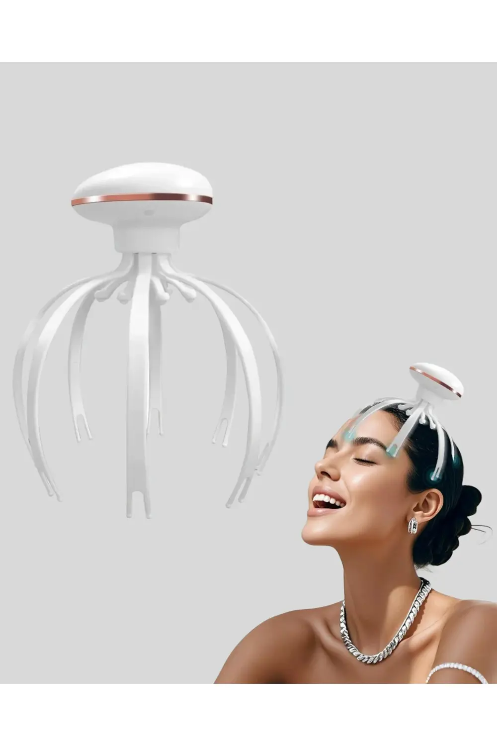 BFS Elektrikli Kafa Masaj Cihazı 3 Modlu USB-C Şarjlı Rahatlatıcı