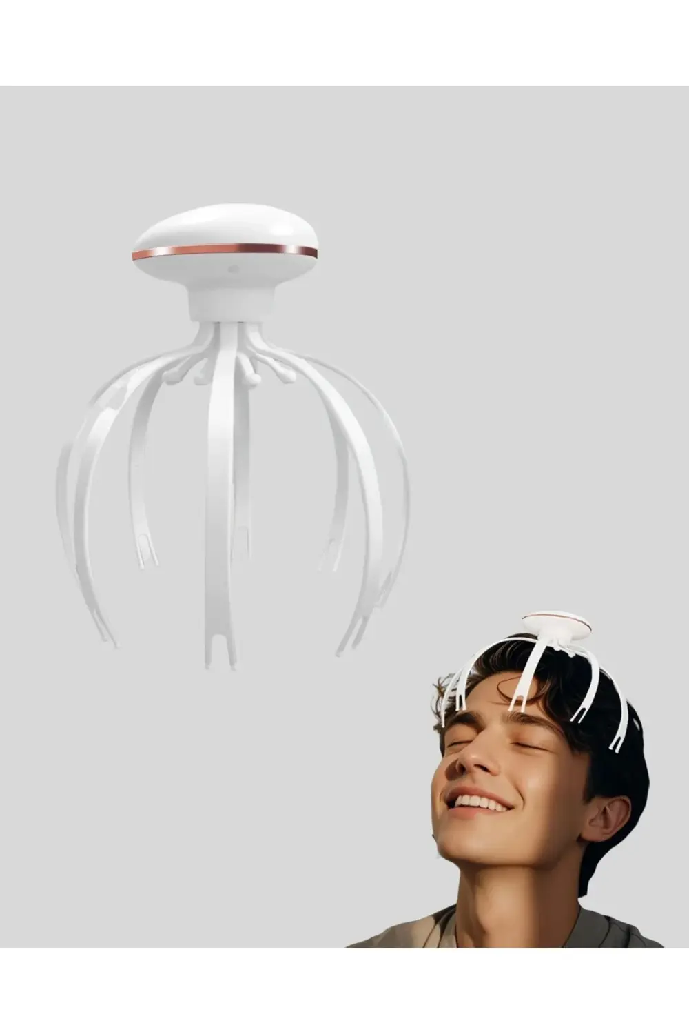 BFS Elektrikli Kafa Masaj Cihazı 3 Modlu USB-C Şarjlı Rahatlatıcı