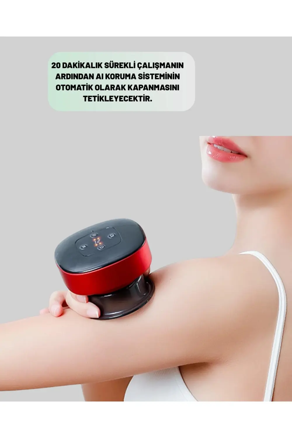 BFS Elektrikli Vakumlu Çukurluk Masaj Aleti Isıtmalı ve Kırmızı I