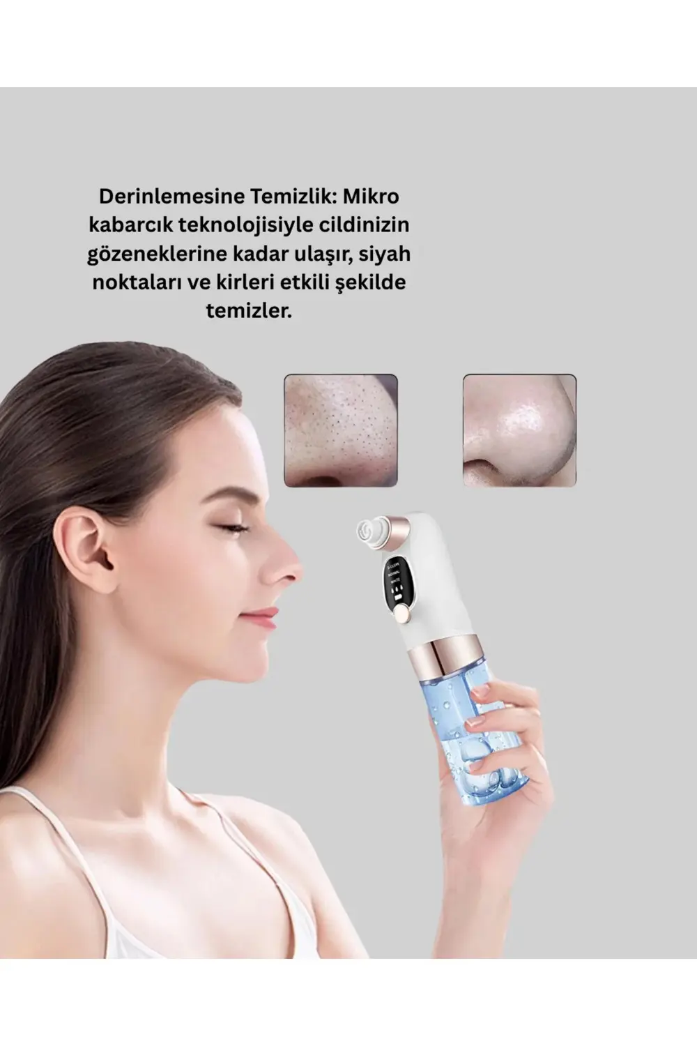 BFS Evde Kolay Kullanım İçin Şarjlı Siyah Nokta Temizleme Aleti