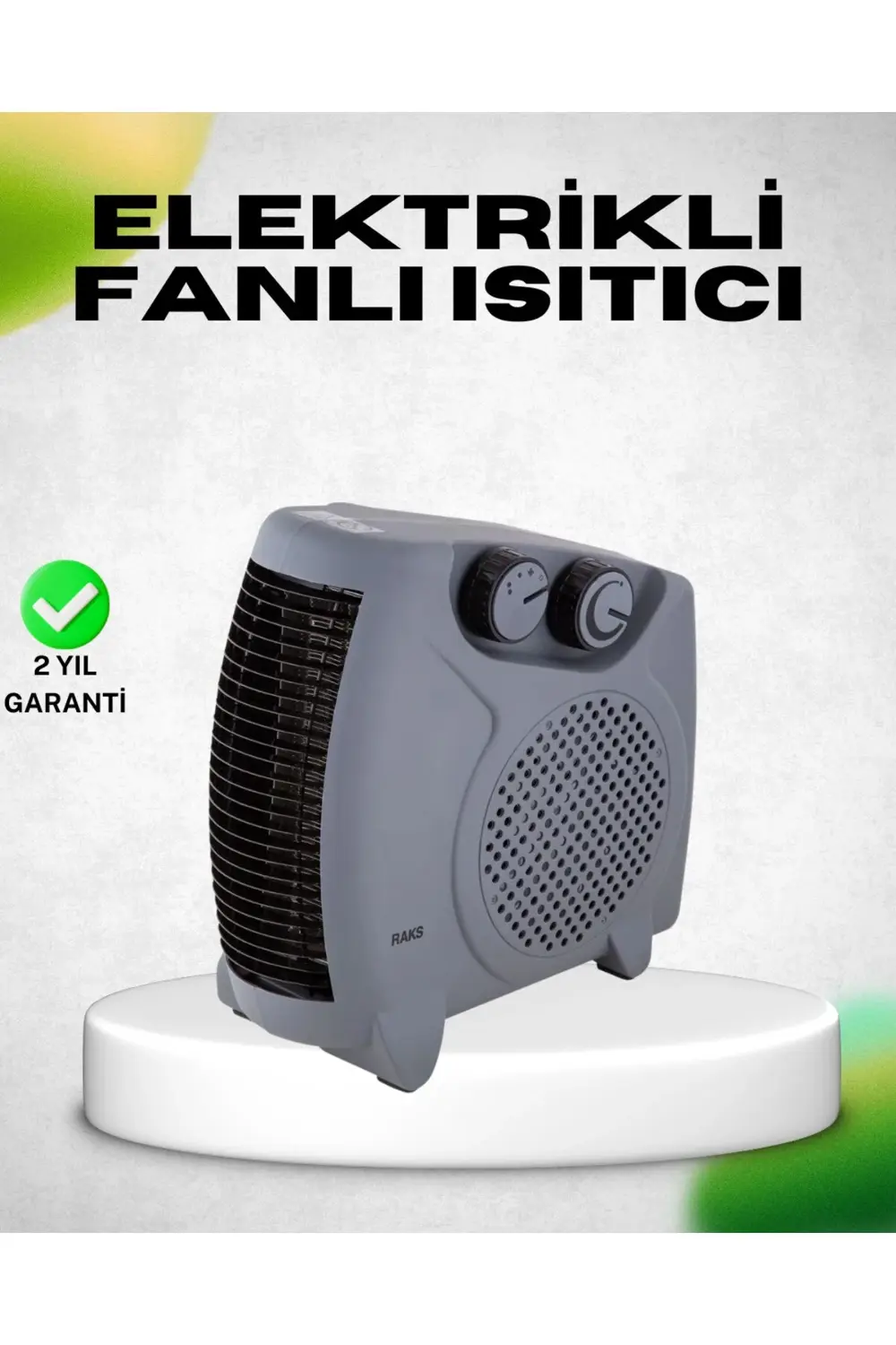 BFS Fanlı Elektrikli Isıtıcı Termostatlı Güvenli Yanmaz Plastik G