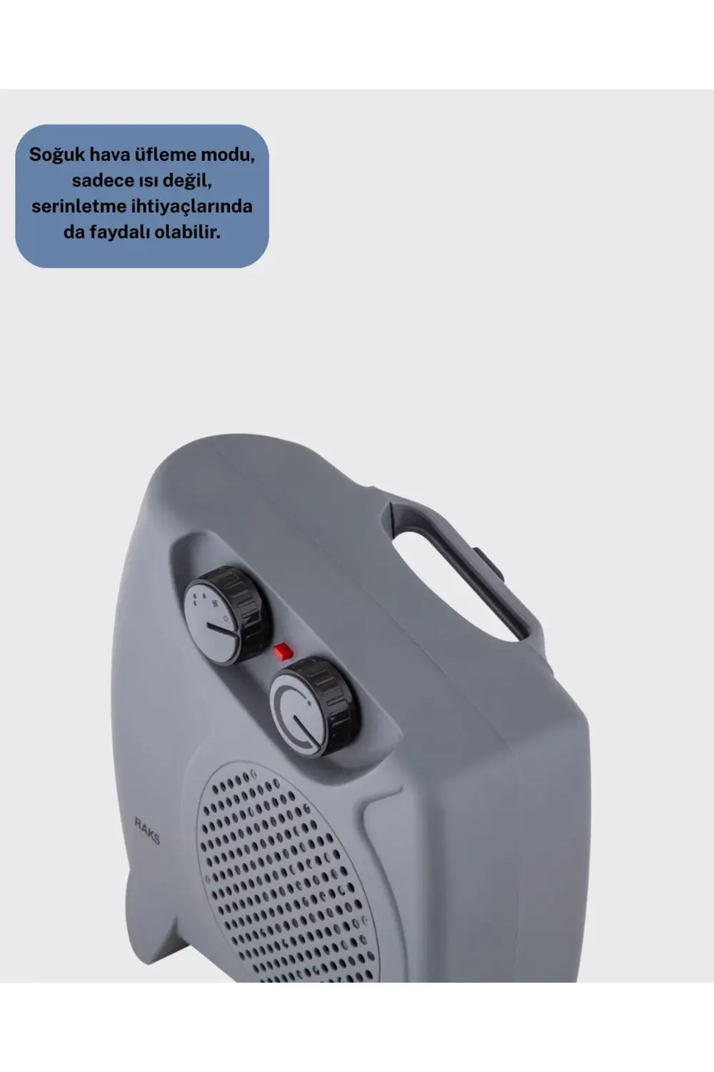 BFS Fanlı Elektrikli Isıtıcı Termostatlı Güvenli Yanmaz Plastik G