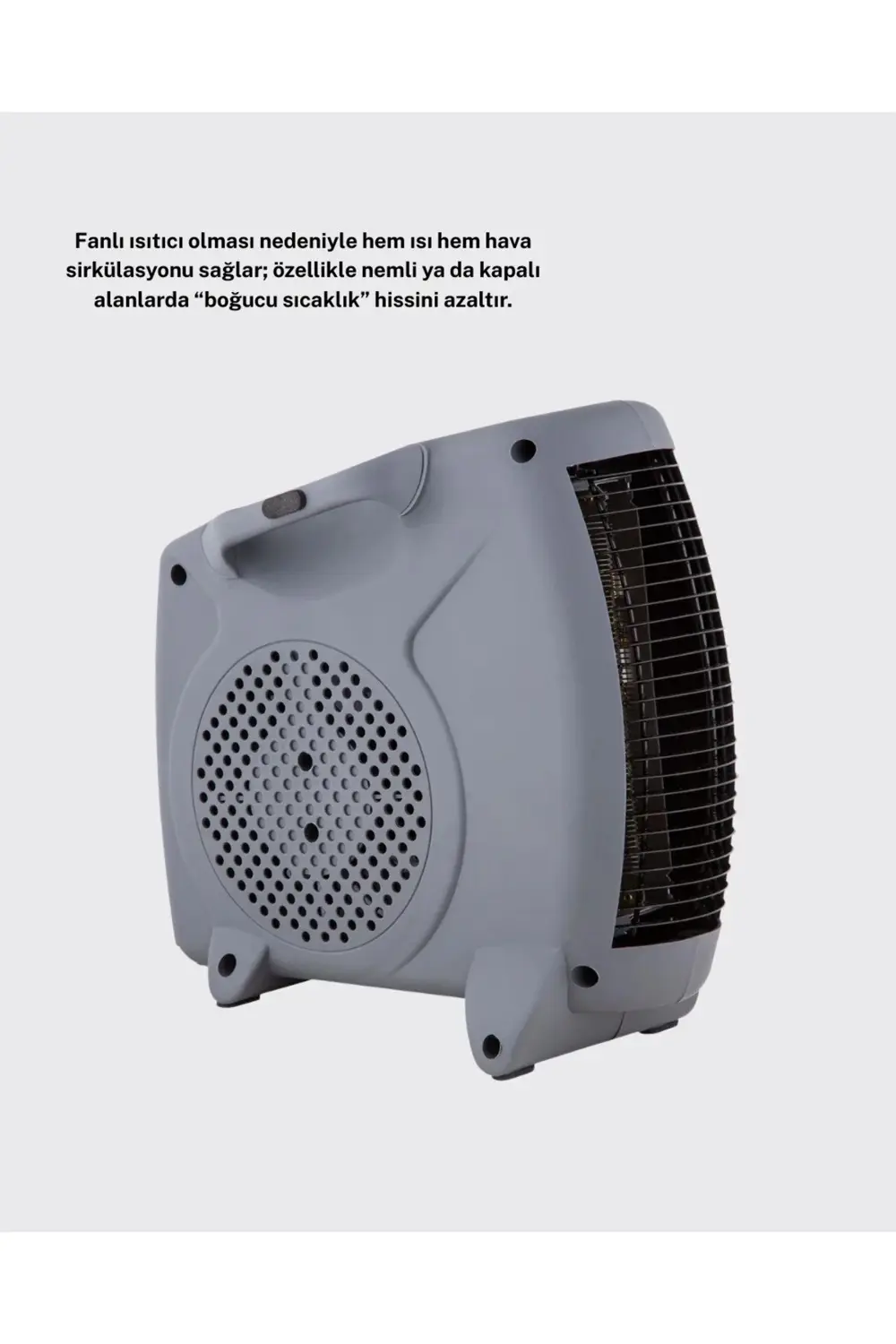 BFS Fanlı Elektrikli Isıtıcı Termostatlı Güvenli Yanmaz Plastik G