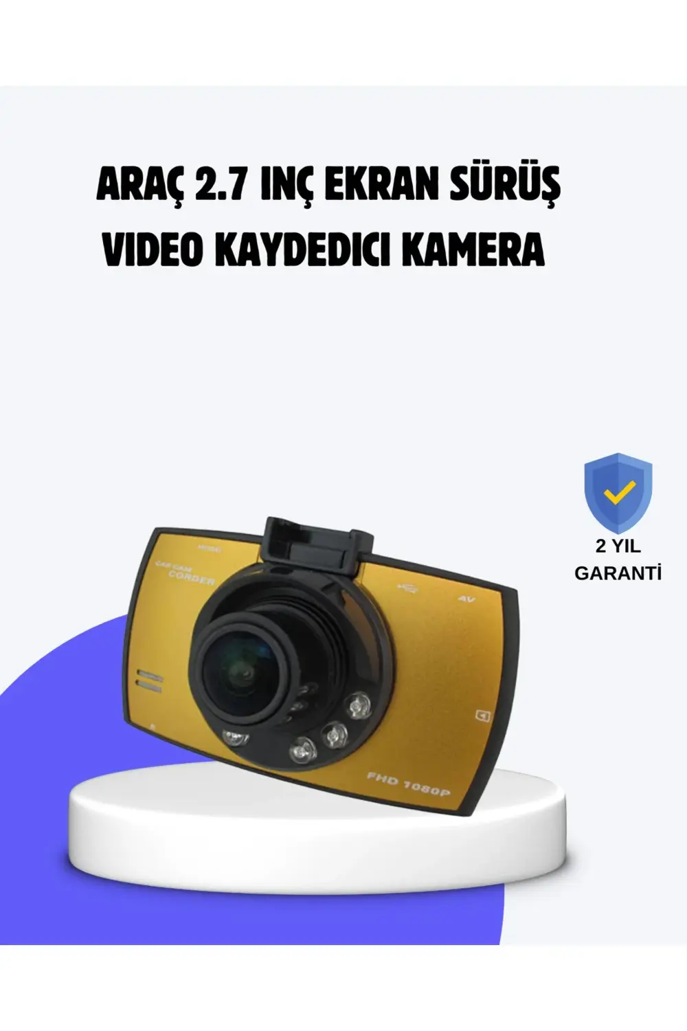 BFS Full HD Araç Kamerası G Sensor Gece Görüşlü Dash Cam