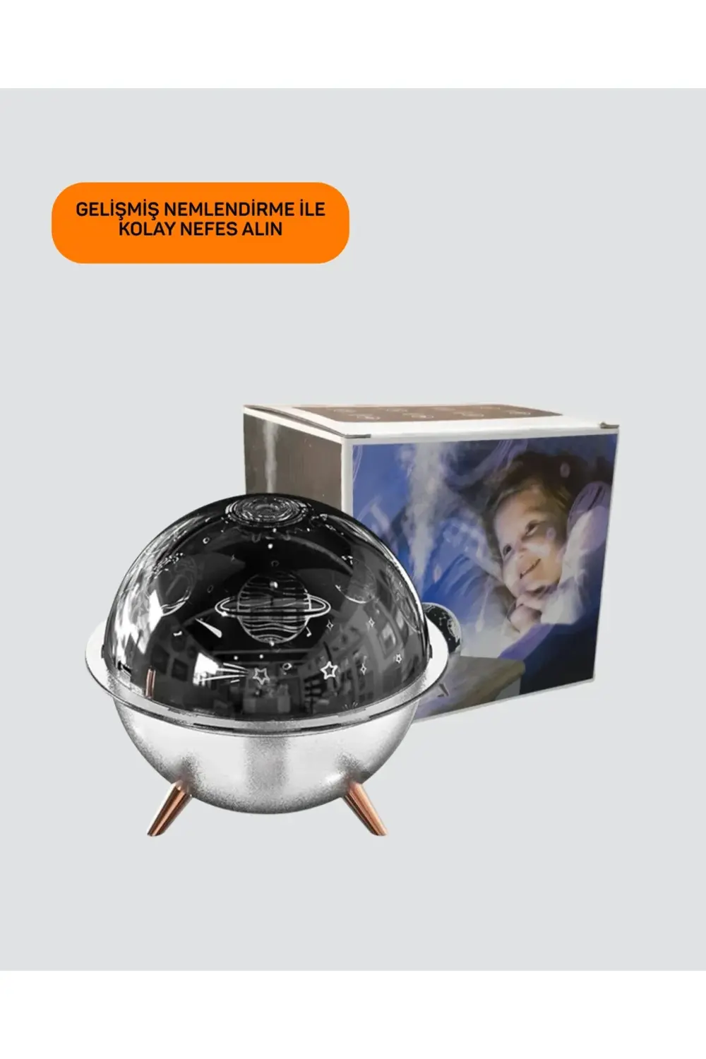 BFS Galaksi ve Yıldız Efektli Nemlendirici Işık Projektörü