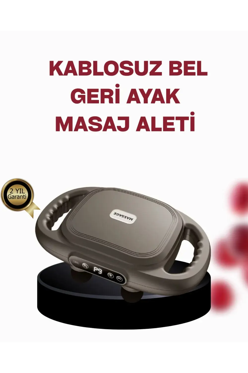 BFS Geliştirilmiş 6 Başlıklı Şarjlı Masaj Aleti 2000 mAh Derin Do