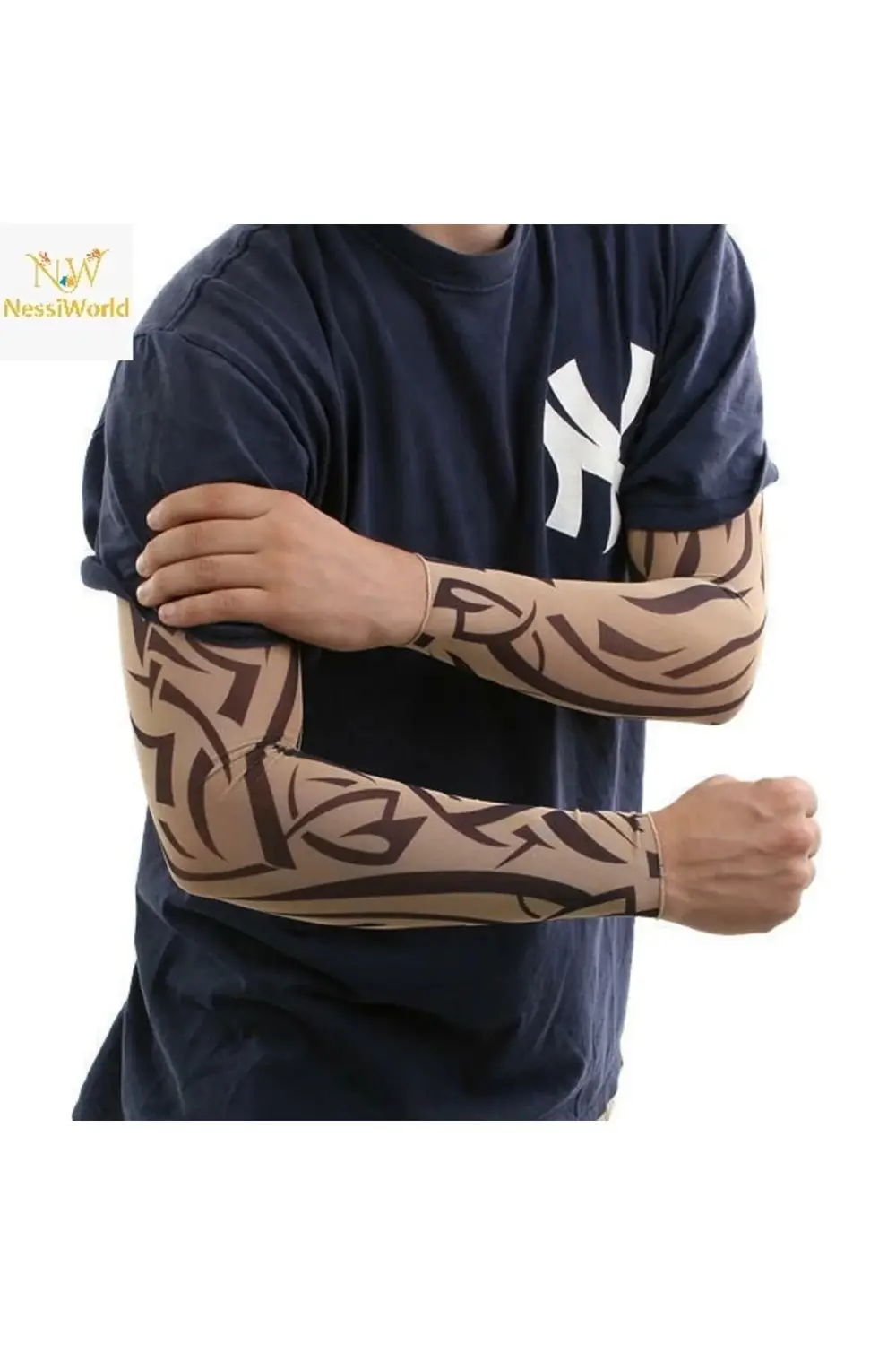 BFS Giyilebilir Kol Dövmesi Çorap Dövme 3D Baskılı Kol Bacak Dövm