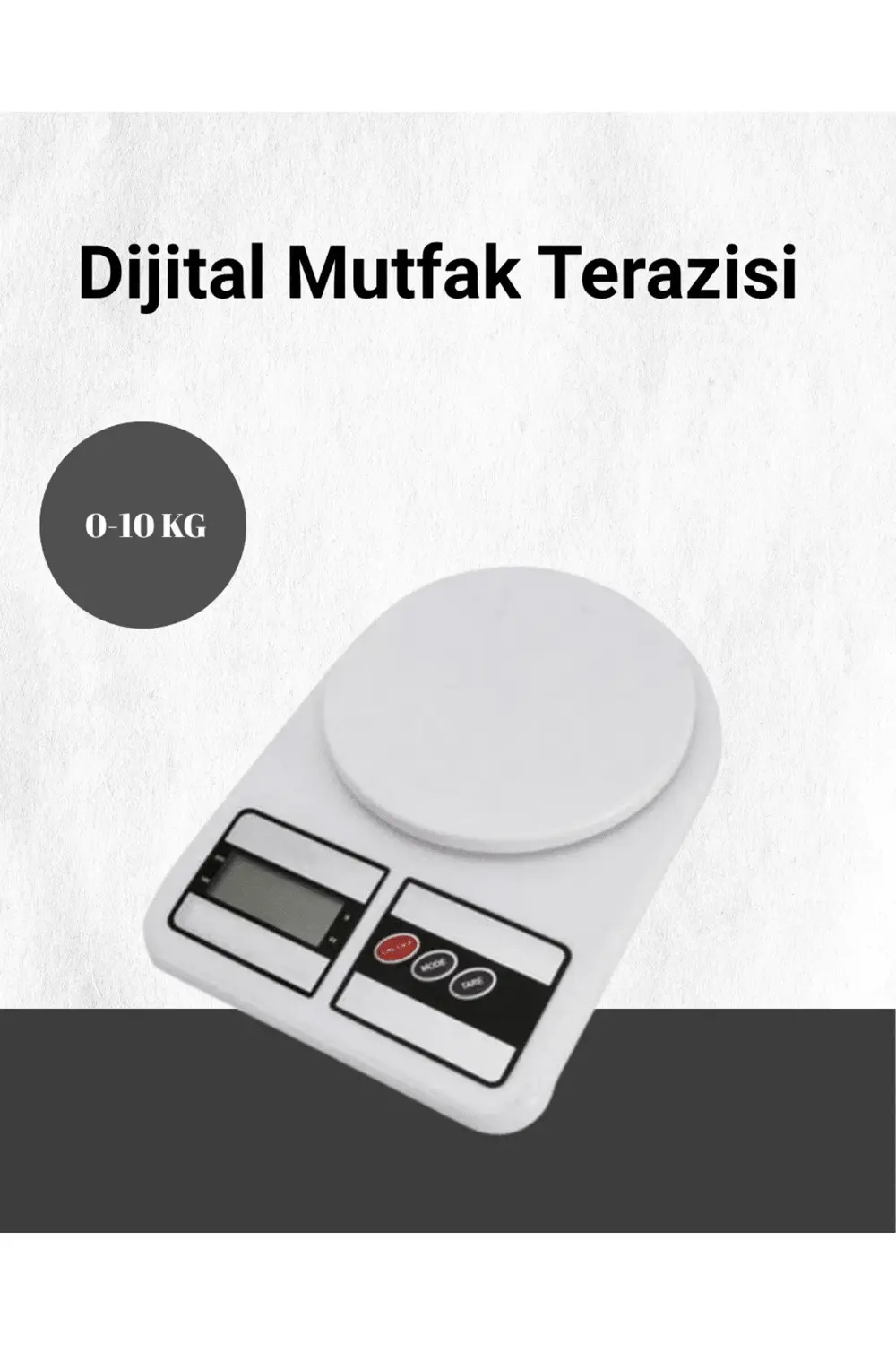 BFS Hassas Ölçüm İçin Dijital Mutfak Tartısı – 10 Kg Kapasiteli