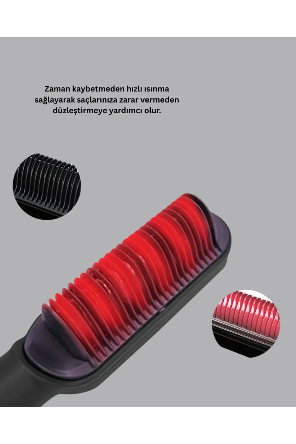 BFS Hızlı Isınan İyonlu Saç Düzleştirici Tarak Pratik Kullanım