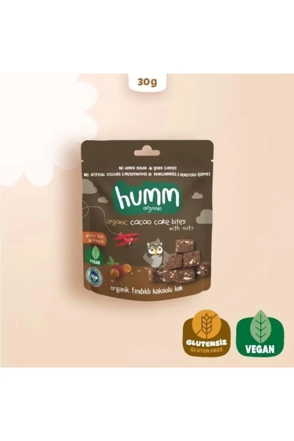 Bfs Humm Organik Fındıklı Kakaolu Vegan Kek 30 Gr