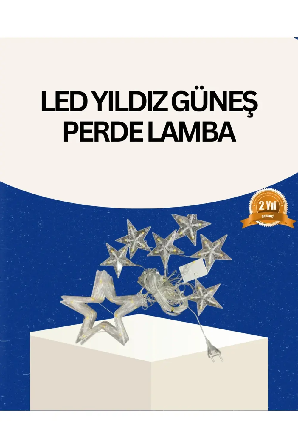 BFS İç Mekan Uyumlu Yıldız Peri Led Perde 3x3 Metre