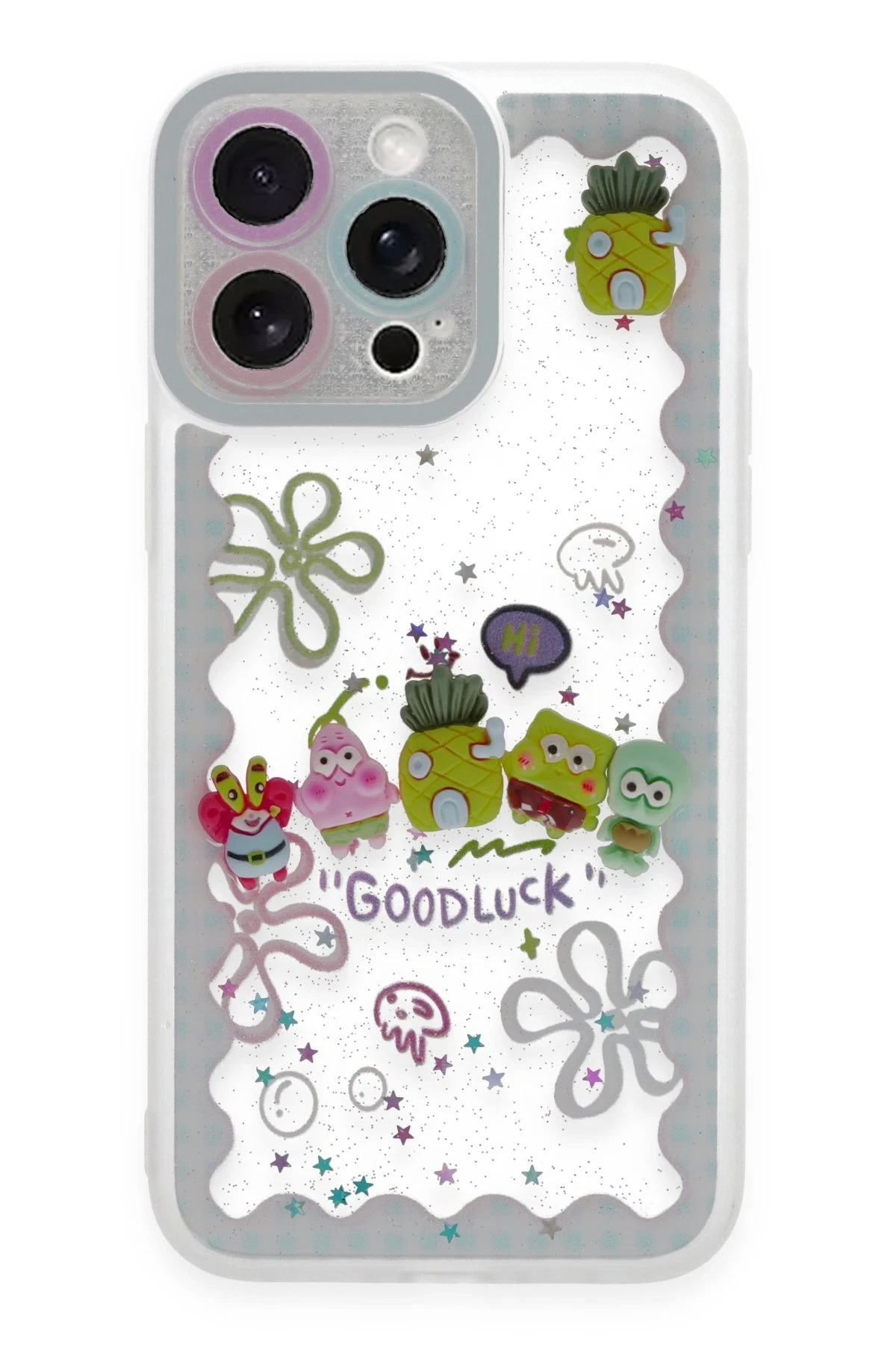 BFS iPhone 14 Pro Max Kılıf Sweet Desenli Silikon Kapak - Açık Ma