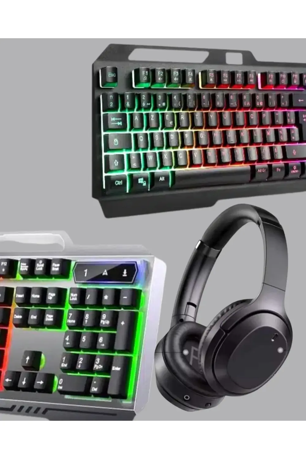 BFS Işıklı Oyuncu Klavye Mouse ve Bluetooth Kulaklık Seti Türkçe