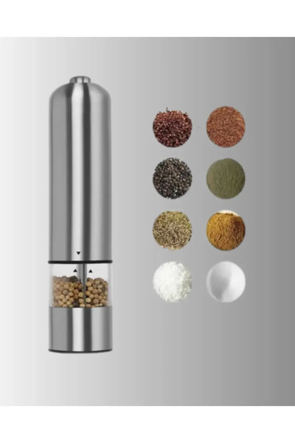 BFS Işıklı Pilli Baharat Değirmeni Taze ve Pratik Öğütme