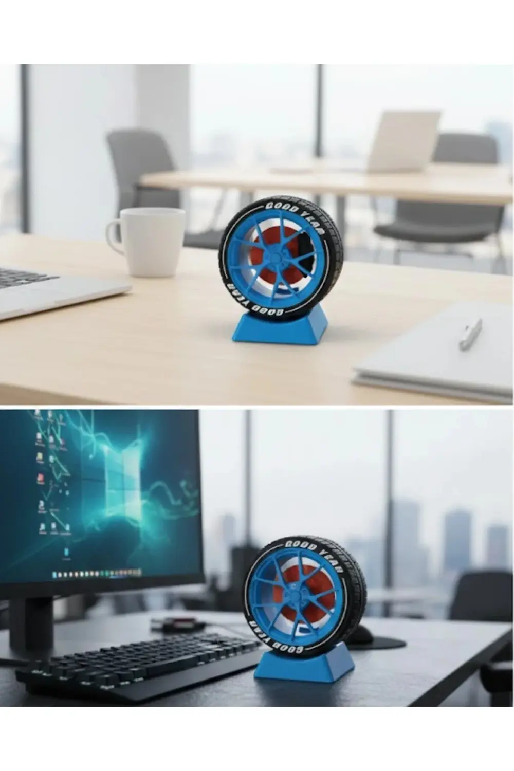 BFS Jant Tasarımlı Ofis Dekoru Masa Üstü Dekoratif Aksesuar