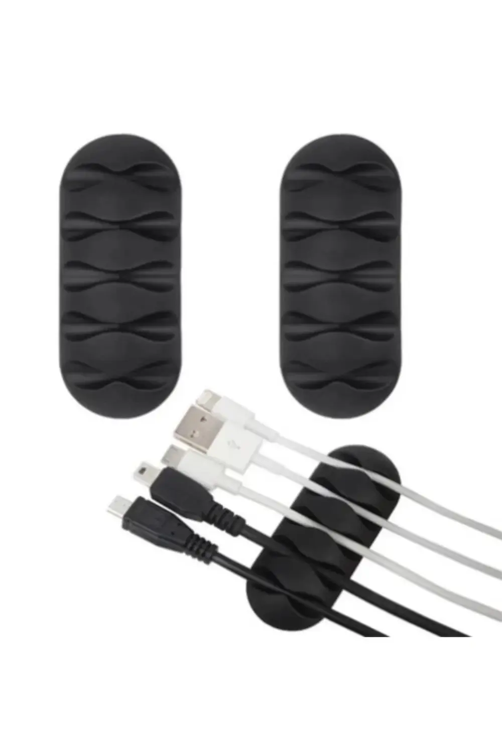 BFS Kablo Tutucu 5 Kanallı 3lü Siyah