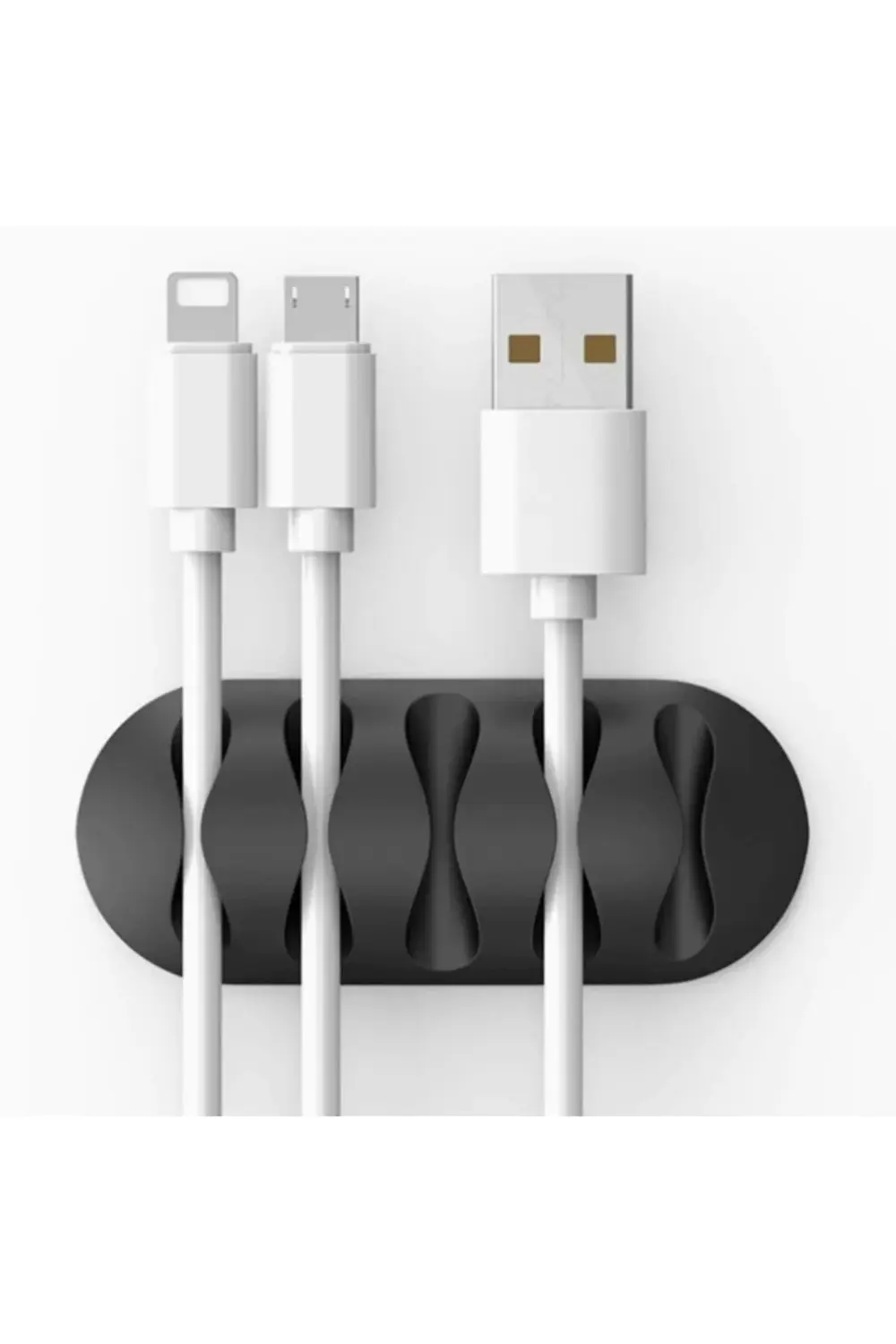 BFS Kablo Tutucu 5 Kanallı 3lü Siyah