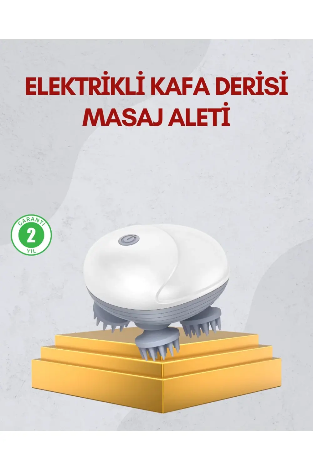 BFS Kablosuz Kafa ve Vücut Masaj Aleti Taşınabilir Tasarım