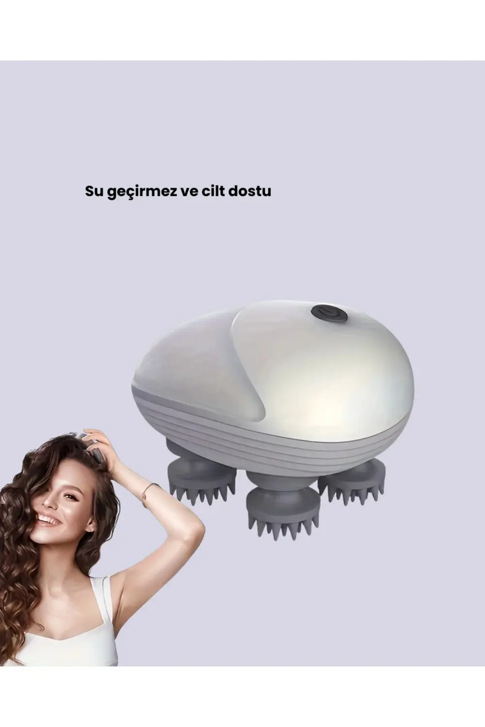 BFS Kablosuz Kafa ve Vücut Masaj Aleti Taşınabilir Tasarım