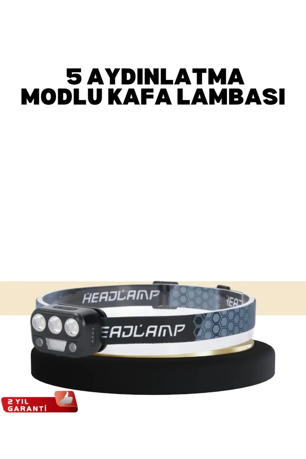 BFS Kamp ve Trekking İçin Sensörlü LED Kafa Lambası
