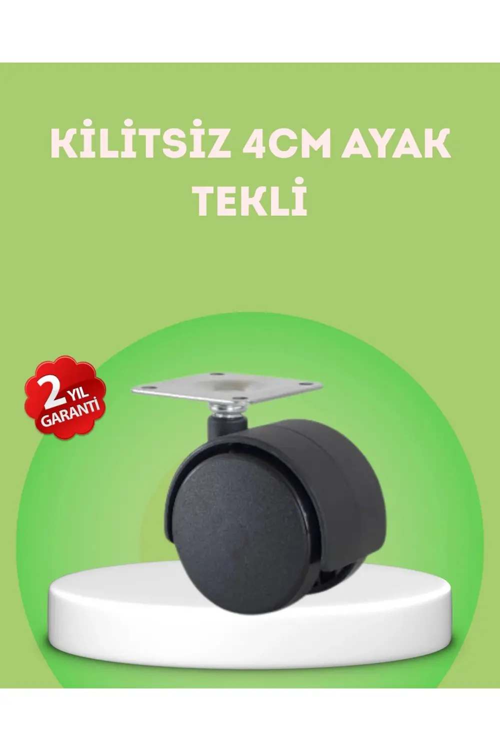 BFS Kilitsiz 4 cm Mobilya Ayağı Tek Adet Pratik ve Dayanıklı