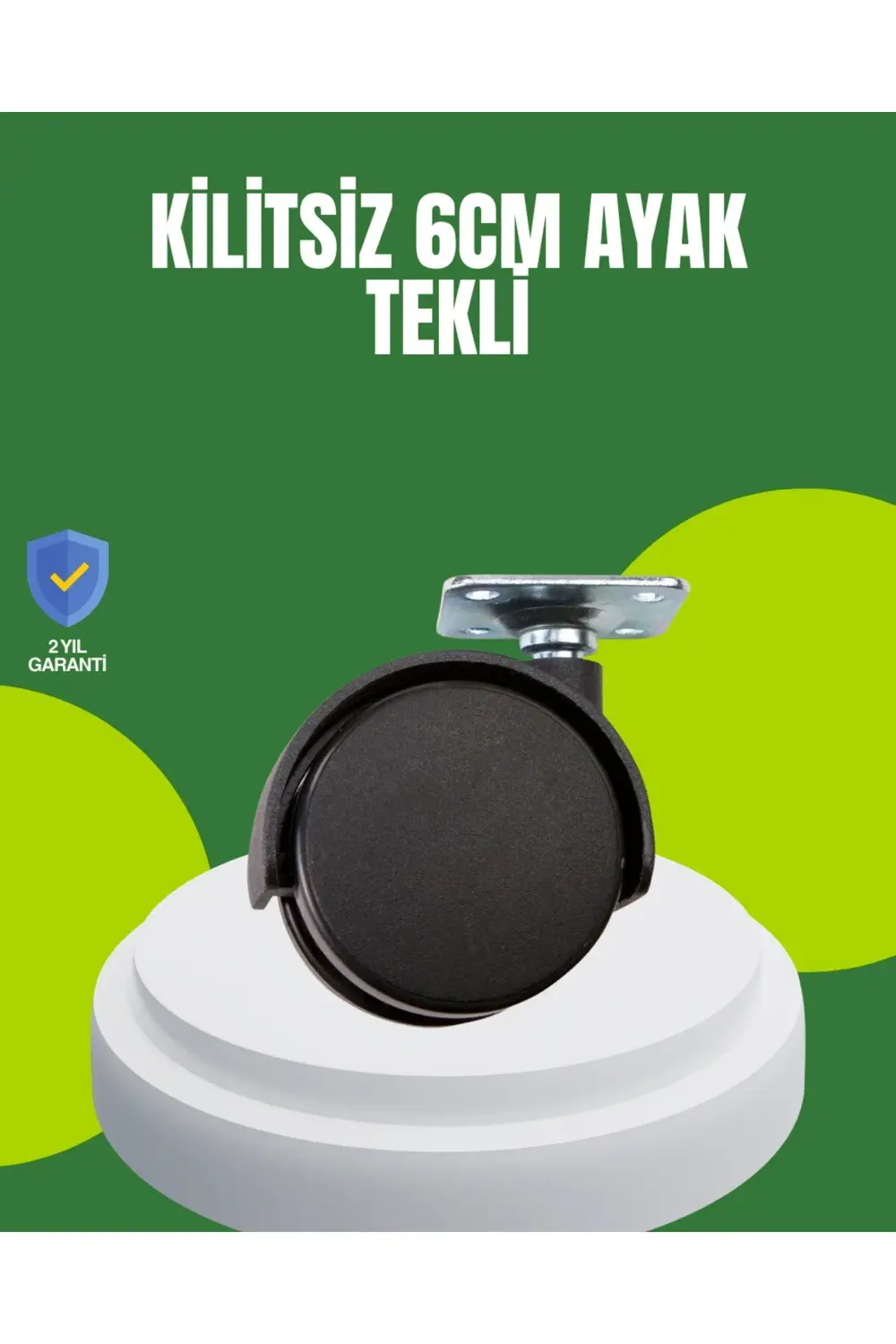BFS Kilitsiz 6 cm Tekerlek Ayak Tek Adet