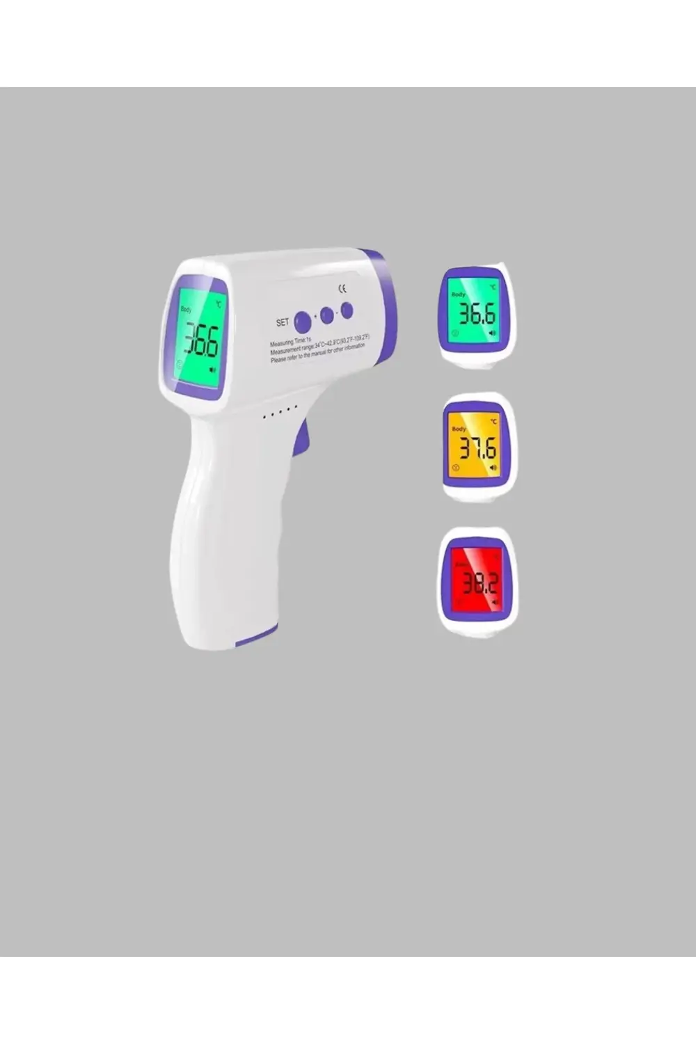 BFS Kızılötesi Temassız Ateş Ölçer LCD Ekranlı Hassas Termometre