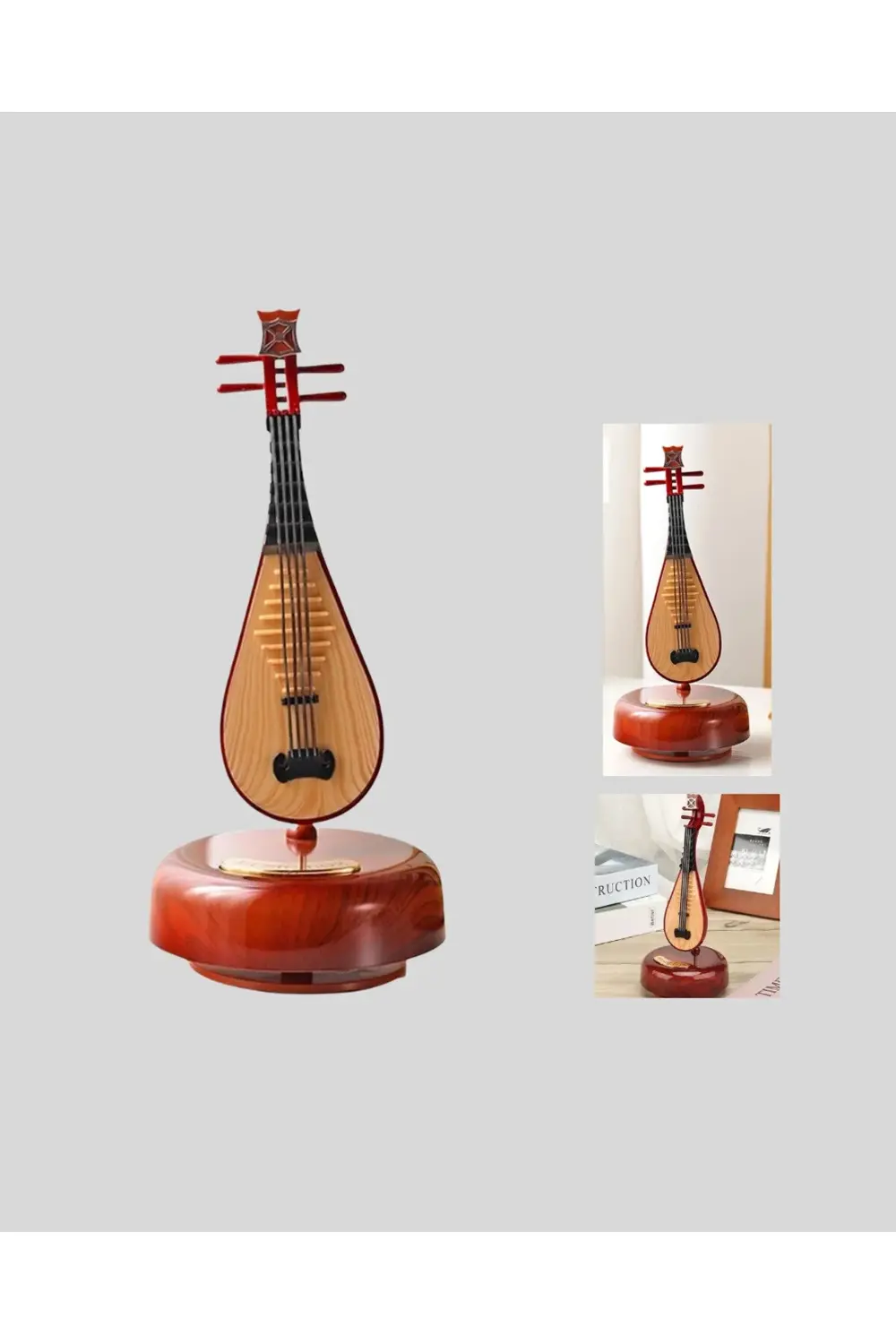 BFS Klasik Ud Figürlü Melodili Müzik Kutusu Şık Hediyelik