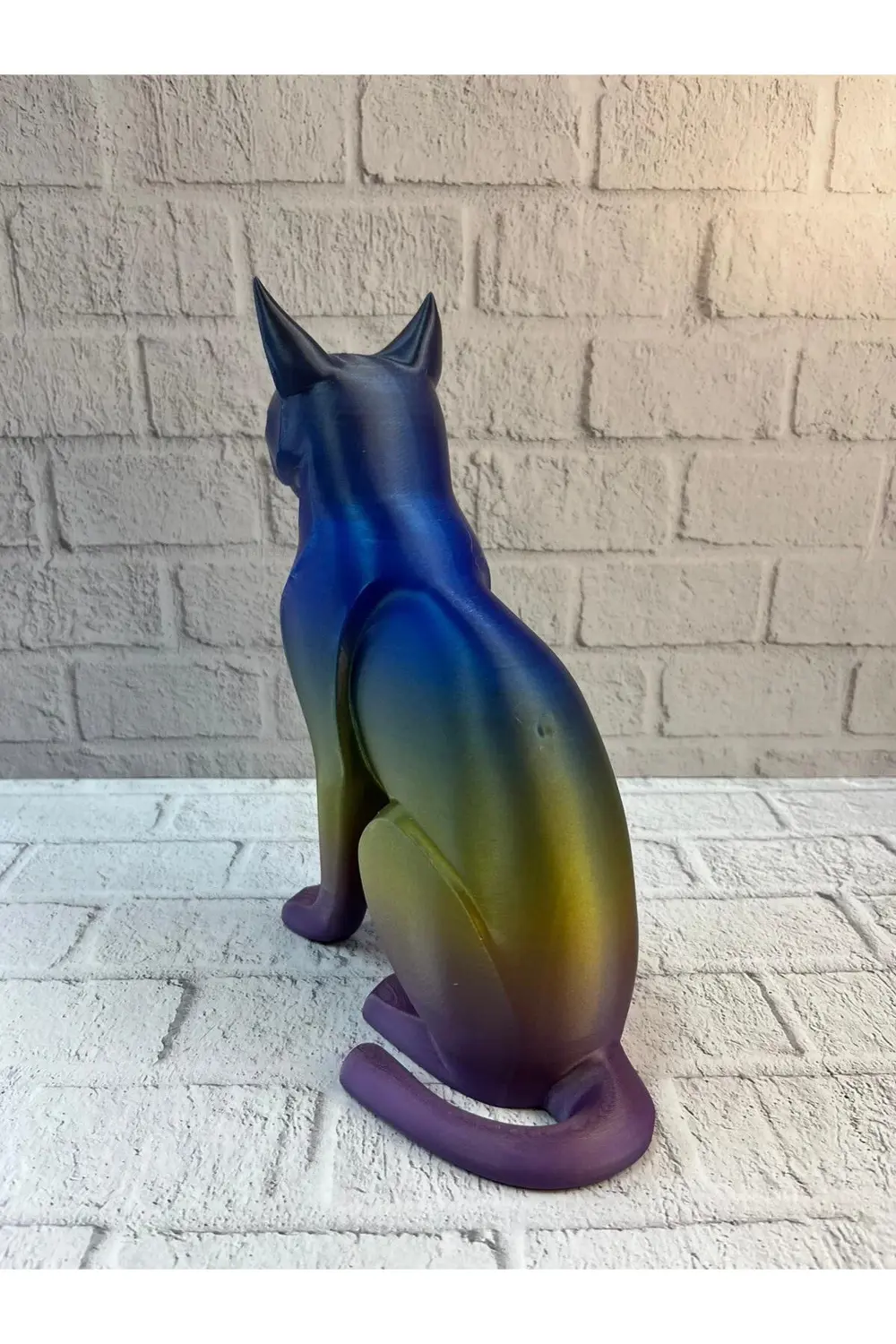 BFS Koyu Rainbow Kedi Biblo Modern Salon ve Raf Dekoru