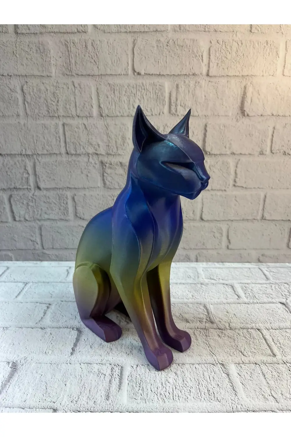 BFS Koyu Rainbow Kedi Biblo Modern Salon ve Raf Dekoru