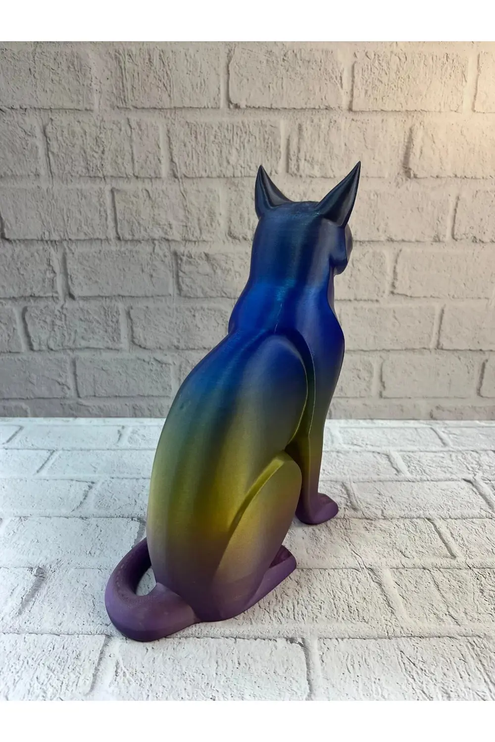 BFS Koyu Rainbow Kedi Biblo Modern Salon ve Raf Dekoru