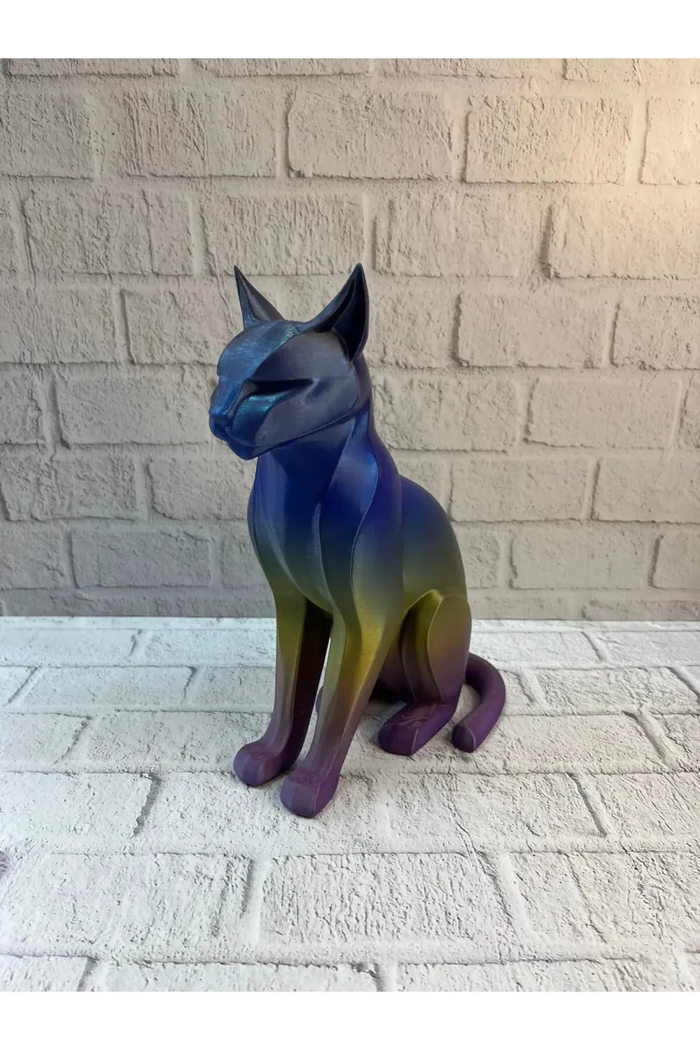 BFS Koyu Rainbow Kedi Biblo Modern Salon ve Raf Dekoru