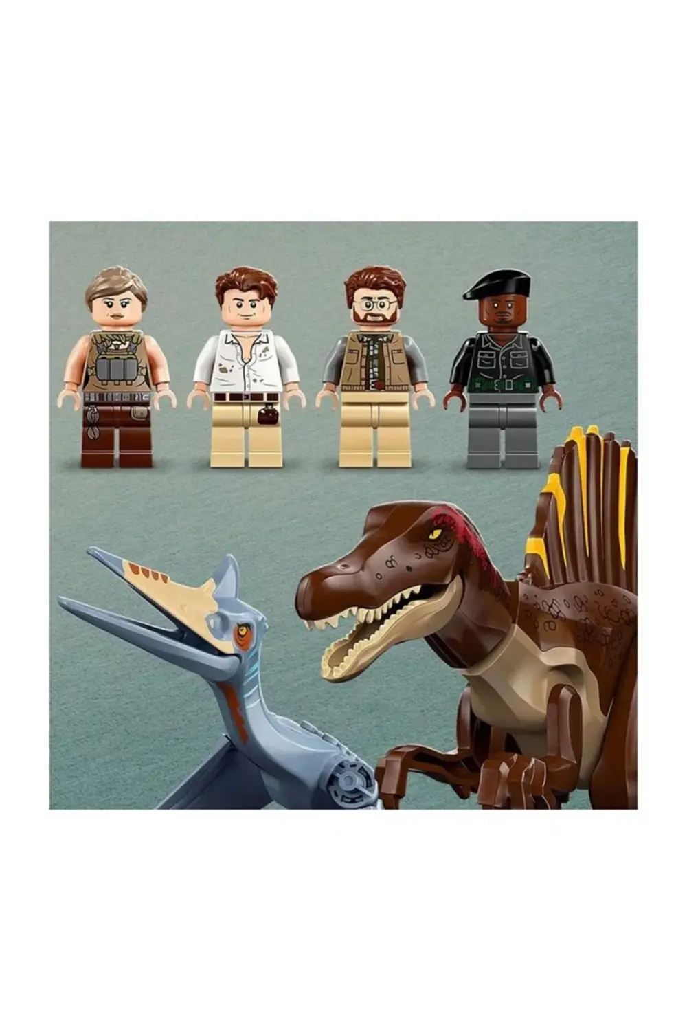 BFS LEGO Juric World Spinosaurus ve Quetzalcoatlus Hava Görevi 76