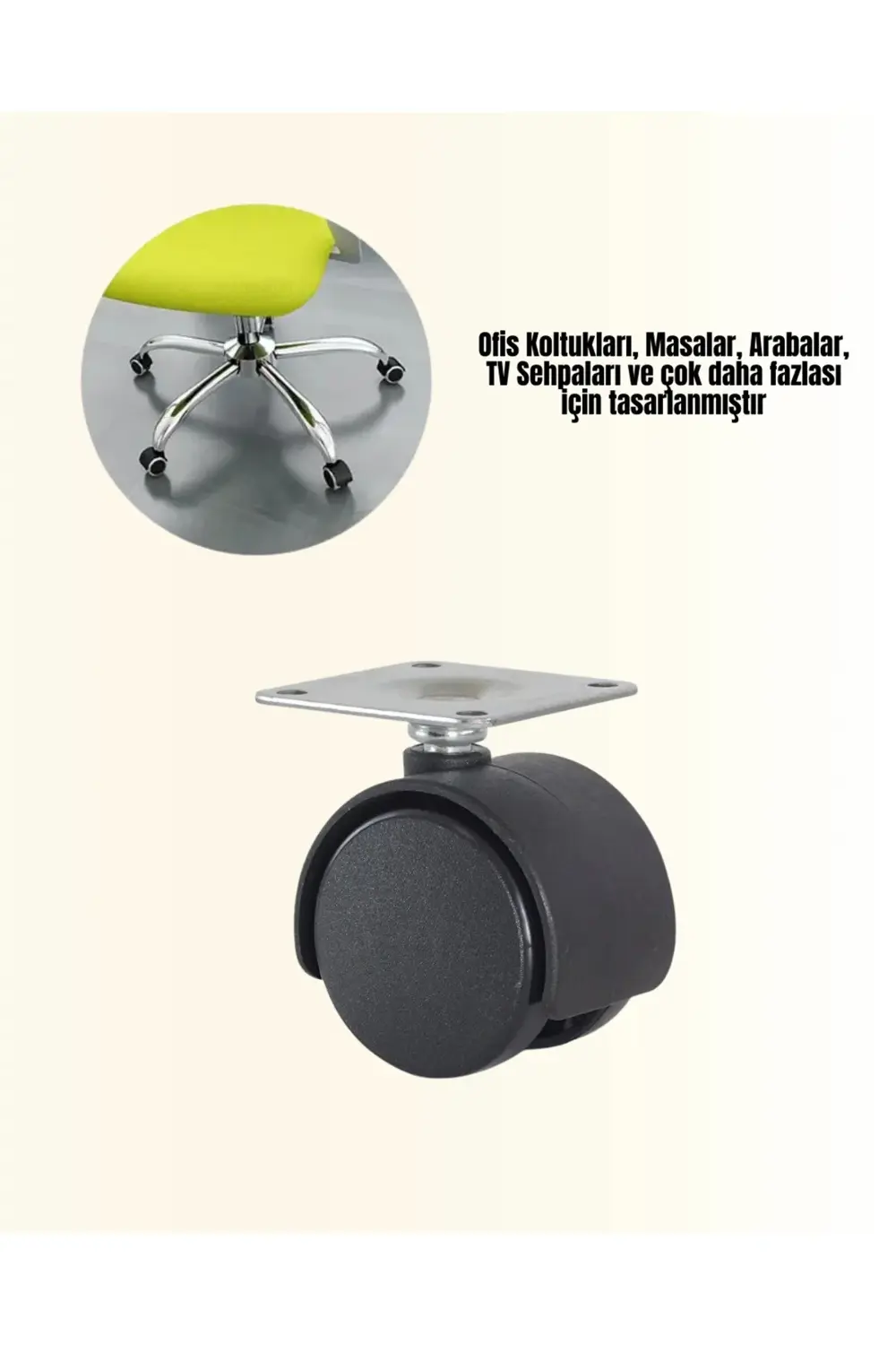 BFS MASA AYAĞI 6CM KİLİTSİZ 4 ADET