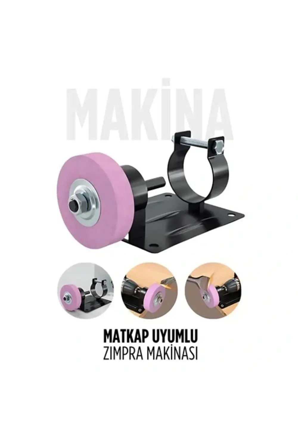 BFS Matkap Uyumlu Taşlama Zımpara Makinası Spiral Taşlama ve Ahşa