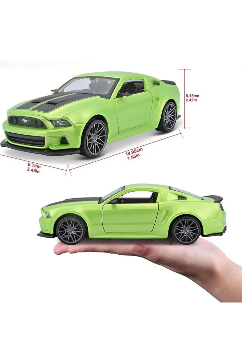 BFS MAY 31506 2014 Ford Mustang Street Racer 1:24 Model Araba -Ne