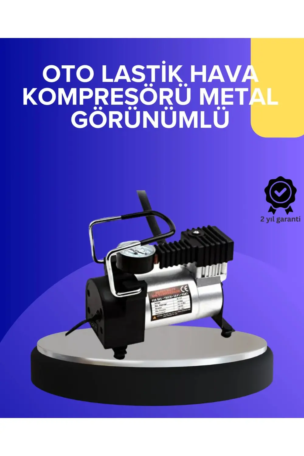 BFS Metal Gövdeli Oto Lastik Hava Kompresörü 12V 140 PSI Hızlı Şi