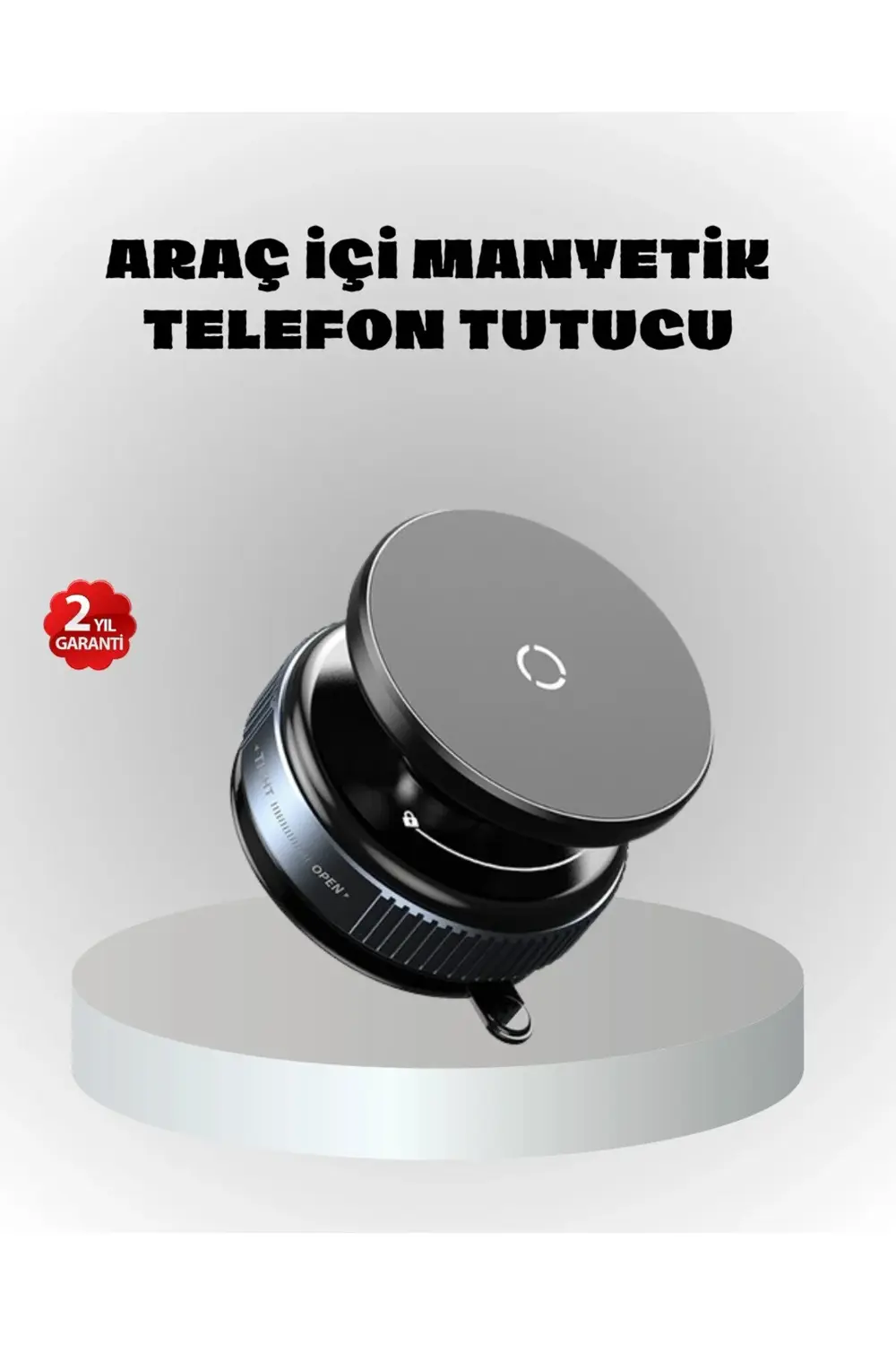 BFS Mıknatıslı Araç Telefon Tutucu Vakum Teknolojili 360° Ayarlan