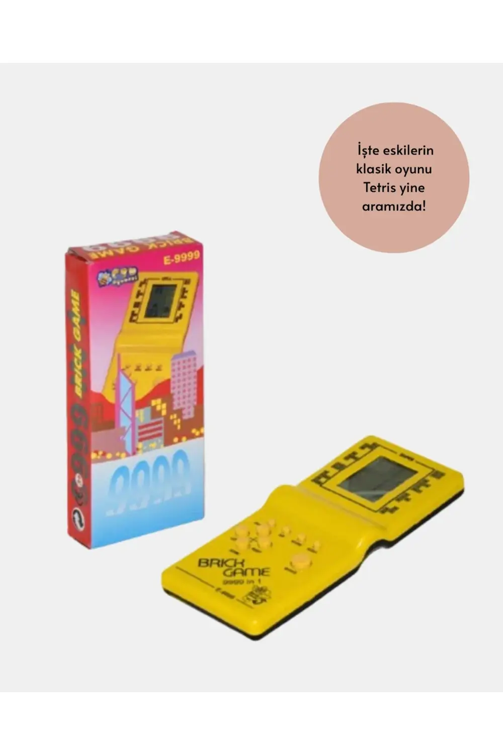 BFS Mini Tetris El Aterisi – Taşınabilir Retro Oyun Konsolu, Pil