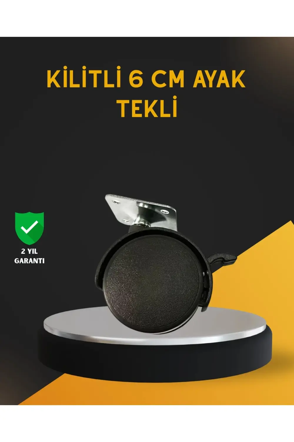 BFS Mobilya İçin Kilitli 6 cm Ayak Tekli Satış