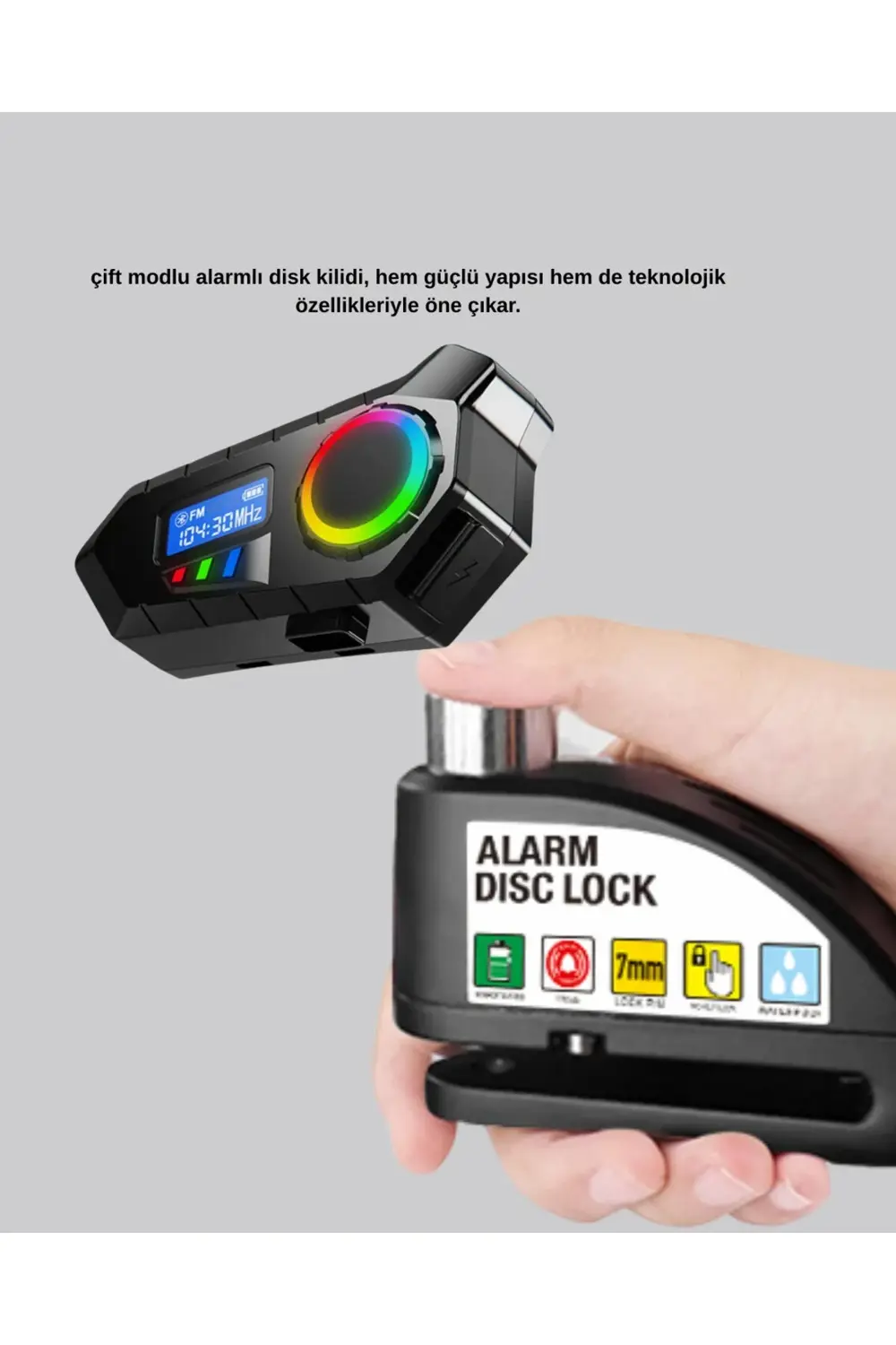 BFS Motosiklet ve Günlük Kullanım İçin Bluetooth Hoparlör ve Disk